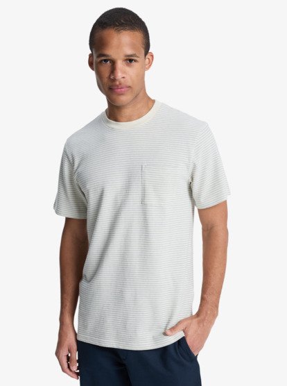 Lopaz Striped Pocket - Short Sleeve T-Shirt for Men  EQYKT04414