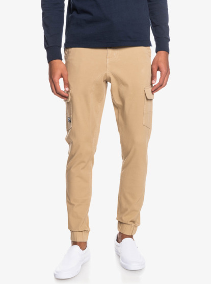 Cuffed Cargo - Tapered Cargo Trousers for Men  EQYNP03257