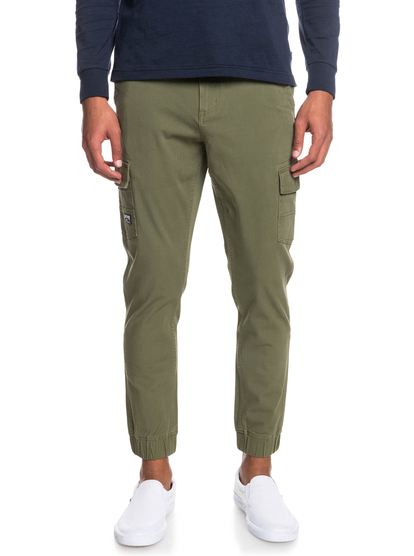 Cuffed Cargo - Tapered Cargo Trousers for Men  EQYNP03257