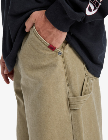 quiksilver, Mercury Straight Out - Wide Cargo Pants for Men, ELMWOOD (tmp0) Mercury Straight Out - Wide Cargo Pants for Men  EQYNP03325