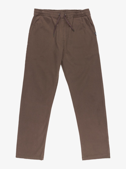 quiksilver, Taxer Regular Twill - Elasticated Cargo Trousers for Men, CHOCOLATE BROWN (csd0) Taxer Regular Twill - Elasticated Cargo Trousers for Men  EQYNP03328