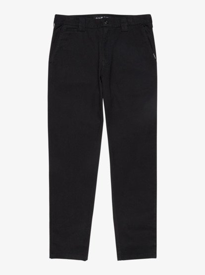 quiksilver, Union Straight Tappered - Trousers for Men, BLACK (kvj0) Union Straight Tappered - Trousers for Men  EQYNP03331