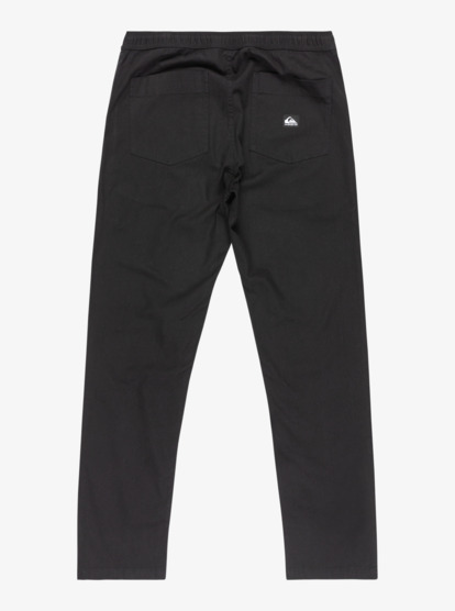 quiksilver, Taxer Straight Twill - Pantalon à taille élastique pour Homme, BLACK (kvj0) Taxer Straight Twill - Elastic Waist Pants for Men  EQYNP03333