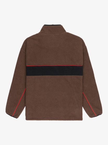 quiksilver, Omni Sherpa Hz - Half-Zip Technical Fleece for Men, CHOCOLATE BROWN (csd0) Omni Sherpa Hz - Half-Zip Technical Fleece for Men  EQYPF03064