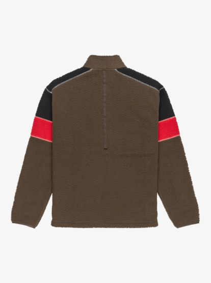 quiksilver, Clean Coast Block - Full Zip Fleece for Men, CHOCOLATE BROWN (csd0) Clean Coast Block - Full Zip Fleece for Men  EQYPF03065