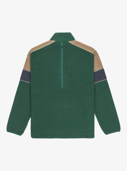 quiksilver, Clean Coast Block - Fleece met Rits voor Heren, TREKKING GREEN (tkr) Clean Coast Block - Full Zip Fleece for Men  EQYPF03065