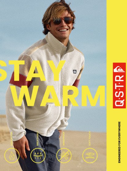 Clean Coast Block - Full Zip Fleece for Men  EQYPF03065