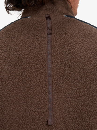 quiksilver, Clean Coast Block - Full Zip Fleece for Men, CHOCOLATE BROWN (csd0) Clean Coast Block - Full Zip Fleece for Men  EQYPF03065