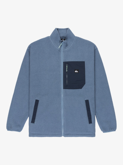 quiksilver, Clean Coast - Polaire zippée pour Homme, CHINA BLUE (bnd0) Clean Coast - Full Zip Fleece for Men  EQYPF03066