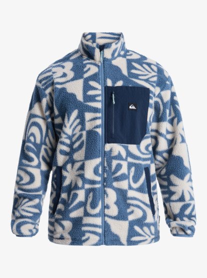 quiksilver, Clean Coast - Fleece met Rits voor Heren, CHINA BLUE DESERT CHECKER (bnd6) Clean Coast - Full Zip Fleece for Men  EQYPF03066