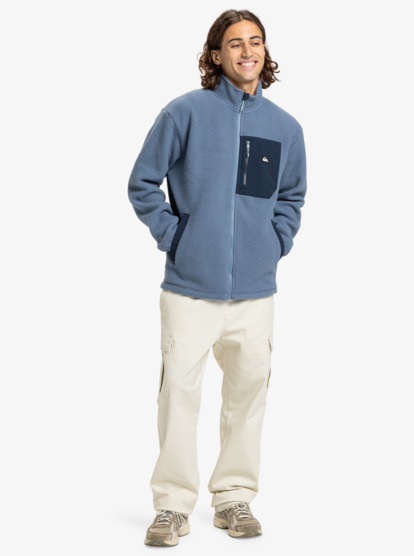 quiksilver, Clean Coast - Polaire zippée pour Homme, CHINA BLUE (bnd0) Clean Coast - Full Zip Fleece for Men  EQYPF03066
