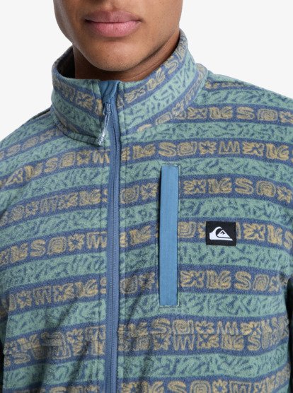 quiksilver, No Destination - Fleece mit Reißverschluss für Männer, GRANITE TERRA STRIPE (ggv6) No Destination - "Full Zip Fleece for Men  EQYPF03071
