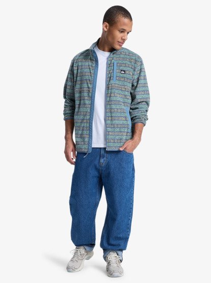 quiksilver, No Destination - Fleece mit Reißverschluss für Männer, GRANITE TERRA STRIPE (ggv6) No Destination - "Full Zip Fleece for Men  EQYPF03071