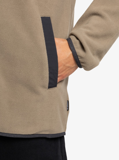 quiksilver, No Destination - Polaire zippée pour Homme, FALLEN ROCK (tzc0) No Destination - "Full Zip Fleece for Men  EQYPF03071