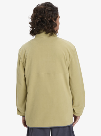 quiksilver, No Destination Hs - "Half Opening With Snaps Micro Fleece for Men, SPONGE (tkp0) No Destination Hs - "Half Opening With Snaps Micro Fleece for Men  EQYPF03072