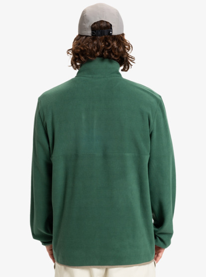 quiksilver, No Destination Hs - "Half Opening With Snaps Micro Fleece for Men, TREKKING GREEN (tkr) No Destination Hs - "Half Opening With Snaps Micro Fleece for Men  EQYPF03072
