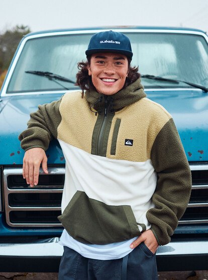 Ocean View Mix Up - Hooded Technical Fleece for Men  EQYPF03073