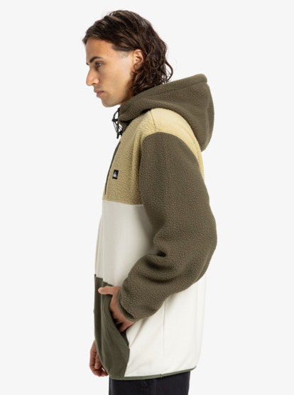 quiksilver, Ocean View Mix Up - Technisch fleece met capuchon voor Heren, GRAPE LEAF (cre0) Ocean View Mix Up - Hooded Technical Fleece for Men  EQYPF03073