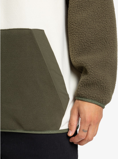 quiksilver, Ocean View Mix Up - Technisch fleece met capuchon voor Heren, GRAPE LEAF (cre0) Ocean View Mix Up - Hooded Technical Fleece for Men  EQYPF03073