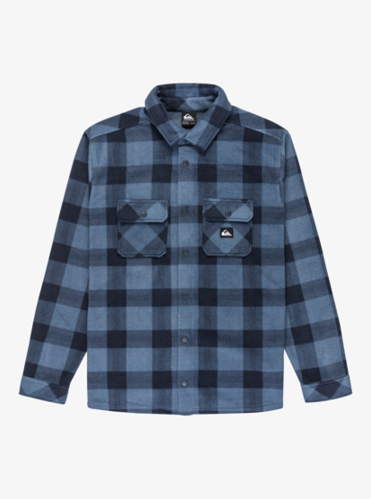 quiksilver, Bering Strait Check - Chemise à carreaux à manches longues pour Homme, CHINA BLUE NORTHSEA PLAID (bnd6) Bering Strait Check - Long Sleeve Check Shirt for Men  EQYPF03075