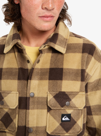 quiksilver, Bering Strait Check - Long Sleeve Check Shirt for Men, SPONGE NORTHSEA PLAID (tkp6) Bering Strait Check - Long Sleeve Check Shirt for Men  EQYPF03075