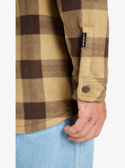 quiksilver, Bering Strait Check - Long Sleeve Check Shirt for Men, SPONGE NORTHSEA PLAID (tkp6) Bering Strait Check - Long Sleeve Check Shirt for Men  EQYPF03075