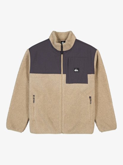quiksilver, Shallow Water - Sherpa jas met rits voor Heren, FALLEN ROCK (tzc0) Shallow Water - Full Zip Sherpa Jacket for Men  EQYPF03076