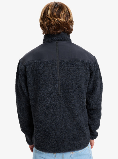 quiksilver, Shallow Water - Sherpa jas met rits voor Heren, INDIAN INK HEATHER (ksh0) Shallow Water - Full Zip Sherpa Jacket for Men  EQYPF03076