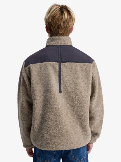 quiksilver, Shallow Water - Sherpa jas met rits voor Heren, FALLEN ROCK (tzc0) Shallow Water - Full Zip Sherpa Jacket for Men  EQYPF03076