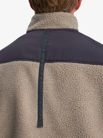 quiksilver, Shallow Water - Sherpa jas met rits voor Heren, FALLEN ROCK (tzc0) Shallow Water - Full Zip Sherpa Jacket for Men  EQYPF03076