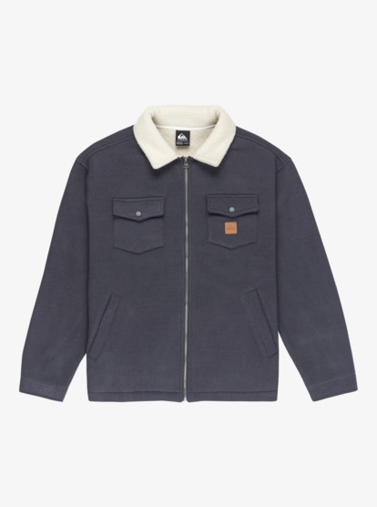 quiksilver, Sherpa - Chaqueta polar para hombre, INDIA INK (ksh0) Sherpa - Jacket Fleece for Men  EQYPF03080