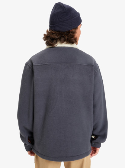 quiksilver, Sherpa - Chaqueta polar para hombre, INDIA INK (ksh0) Sherpa - Jacket Fleece for Men  EQYPF03080