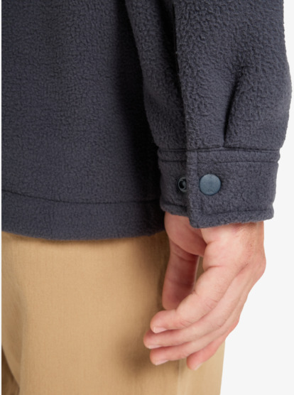 quiksilver, Sherpa - Chaqueta polar para hombre, INDIA INK (ksh0) Sherpa - Jacket Fleece for Men  EQYPF03080