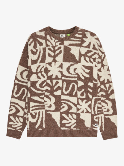 quiksilver, Hall City Jacquard - Jumper for Men, CHOCOLATE BROWN TERREAU DESERT (csd6) Hall City Jacquard - Jumper for Men  EQYSW03329