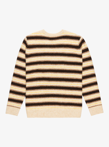 quiksilver, Lagos Striped - Pull pour Homme, CHOCOLATE BROWN STRIPES (csd3) Lagos Striped - Jumper for Men  EQYSW03330