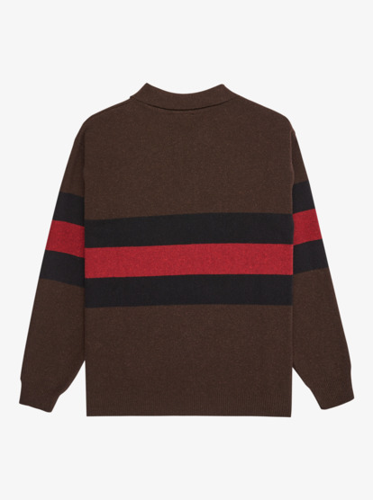 quiksilver, Cooper Polo - Polo Sweater for Men, BLACK RUGBY POLO STRIPES (kvj3) Cooper Polo - Polo Sweater for Men  EQYSW03331