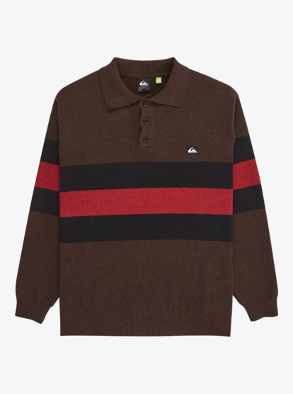 quiksilver, Cooper Polo - Polo Sweater for Men, BLACK RUGBY POLO STRIPES (kvj3) Cooper Polo - Polo Sweater for Men  EQYSW03331