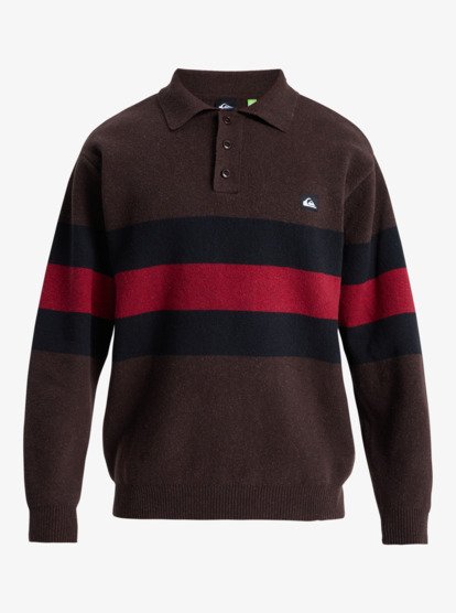 quiksilver, Cooper Polo - Polo Sweater for Men, BLACK RUGBY POLO STRIPES (kvj3) Cooper Polo - Polo Sweater for Men  EQYSW03331