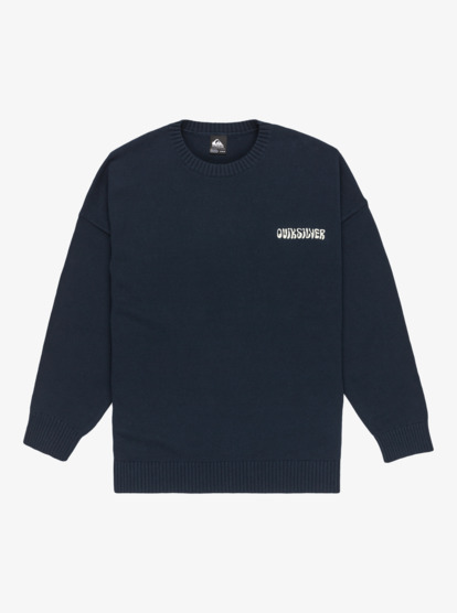 quiksilver, Devils Jacquard Logo - Crew Neck Sweater for Men, DARK NAVY (ktp0) Devils Jacquard Logo - Crew Neck Sweater for Men  EQYSW03333