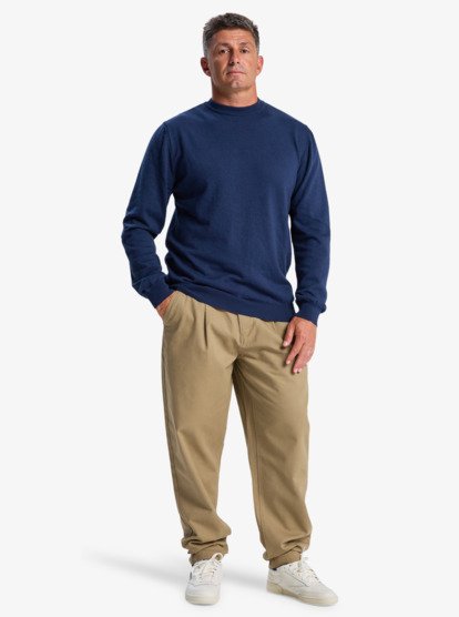 quiksilver, Diamond - Long Sleeve Knitted Jumper for Men, DARK NAVY (ktp0) Diamond - Long Sleeve Knitted Jumper for Men  EQYSW03334