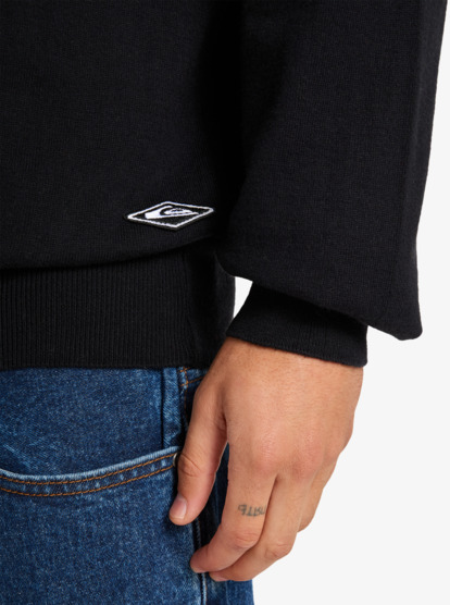 quiksilver, Diamond - Langärmliger Strickpullover für Männer, BLACK (kvj0) Diamond - Long Sleeve Knitted Jumper for Men  EQYSW03334