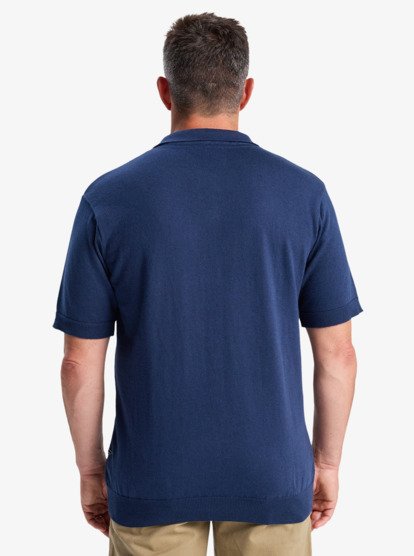 Diamond Polo Ss - Short Sleeve Knitted Polo for Men  EQYSW03335