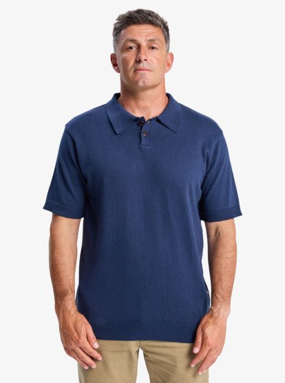 Diamond Polo Ss - Short Sleeve Knitted Polo for Men  EQYSW03335