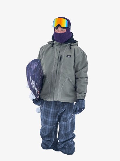 quiksilver, Live Wire 10K - Funktionelle Snow-Jacke mit Kapuze für Männer, DUSTY OLIVE (gpb0) Live Wire - Technical Snow Jacket for Men  EQYTJ03489