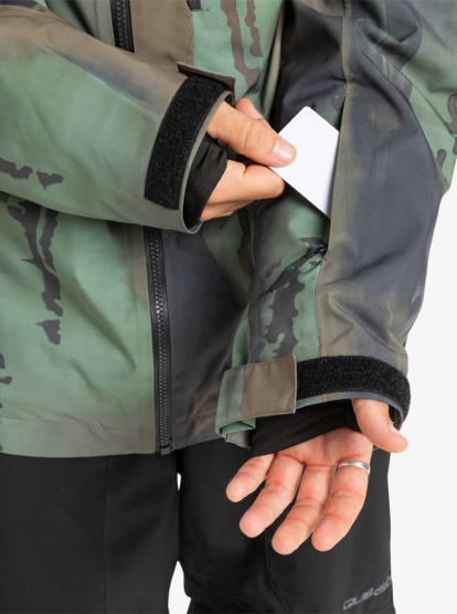 quiksilver, Muldrow 20K - Technisch Snowjack voor Heren, BLOOMFADE DARK IVY (gnd1) Muldrow 20K - Technical Snow Jacket for Men  EQYTJ03493