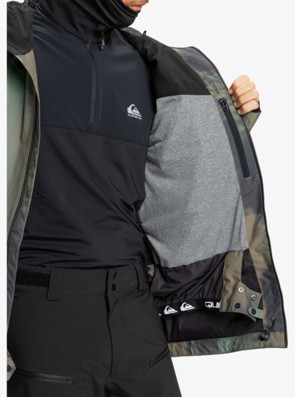 quiksilver, Muldrow 20K - Technisch Snowjack voor Heren, BLOOMFADE DARK IVY (gnd1) Muldrow 20K - Technical Snow Jacket for Men  EQYTJ03493