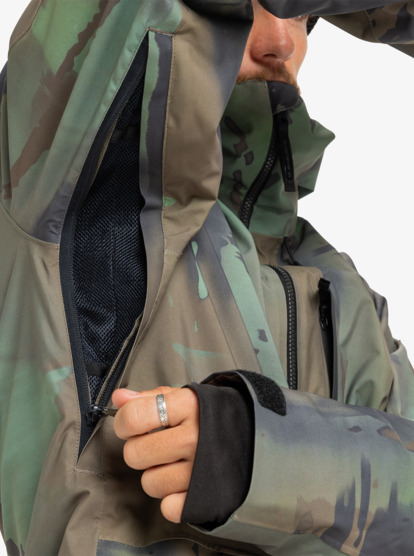 quiksilver, Muldrow 20K - Technisch Snowjack voor Heren, BLOOMFADE DARK IVY (gnd1) Muldrow 20K - Technical Snow Jacket for Men  EQYTJ03493
