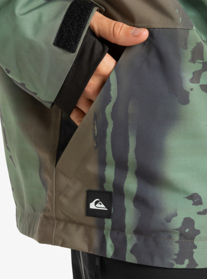 quiksilver, Muldrow 20K - Technisch Snowjack voor Heren, BLOOMFADE DARK IVY (gnd1) Muldrow 20K - Technical Snow Jacket for Men  EQYTJ03493