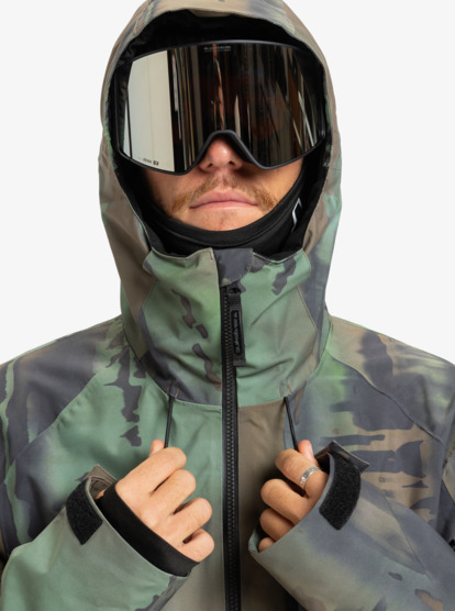 quiksilver, Muldrow 20K - Technisch Snowjack voor Heren, BLOOMFADE DARK IVY (gnd1) Muldrow 20K - Technical Snow Jacket for Men  EQYTJ03493
