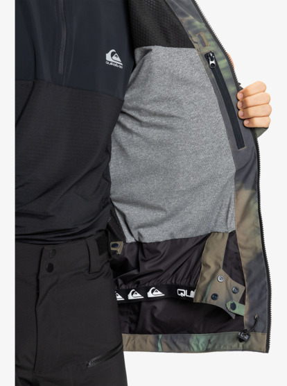 quiksilver, Muldrow 20K - Technisch Snowjack voor Heren, BLOOMFADE DARK IVY (gnd1) Muldrow 20K - Technical Snow Jacket for Men  EQYTJ03493
